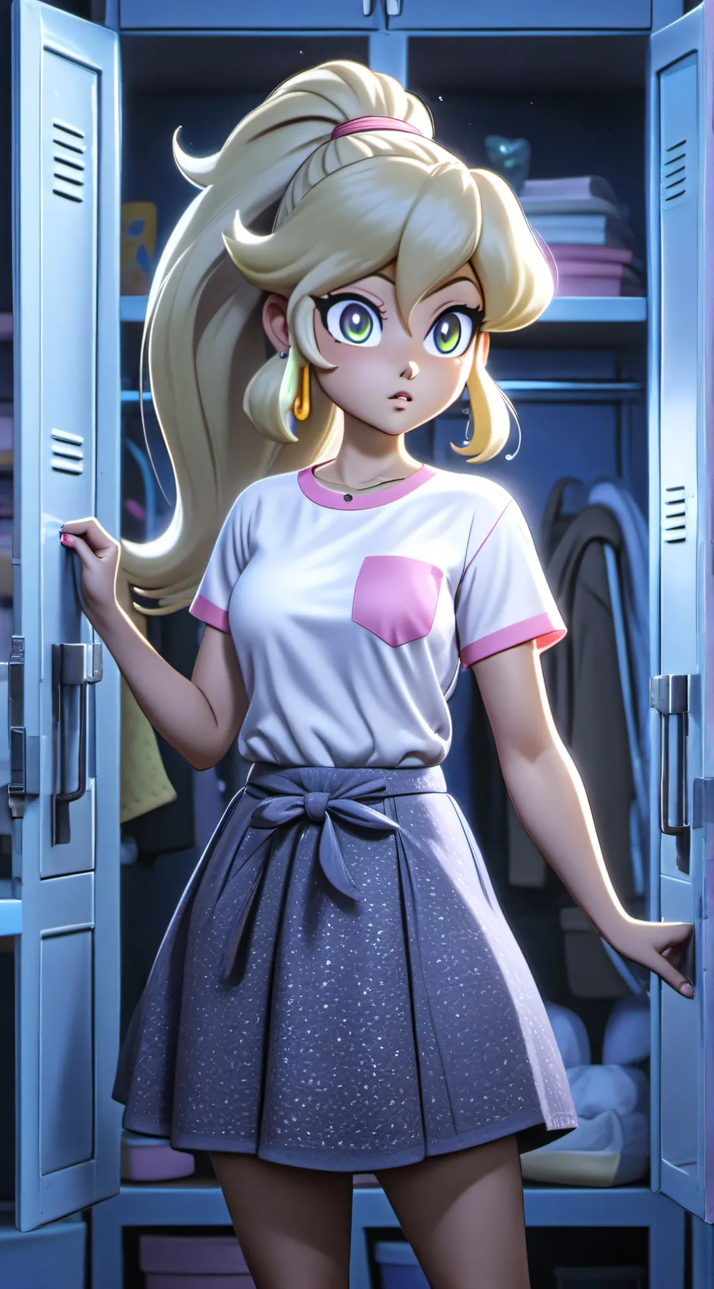 ai character: Nintendo high  background