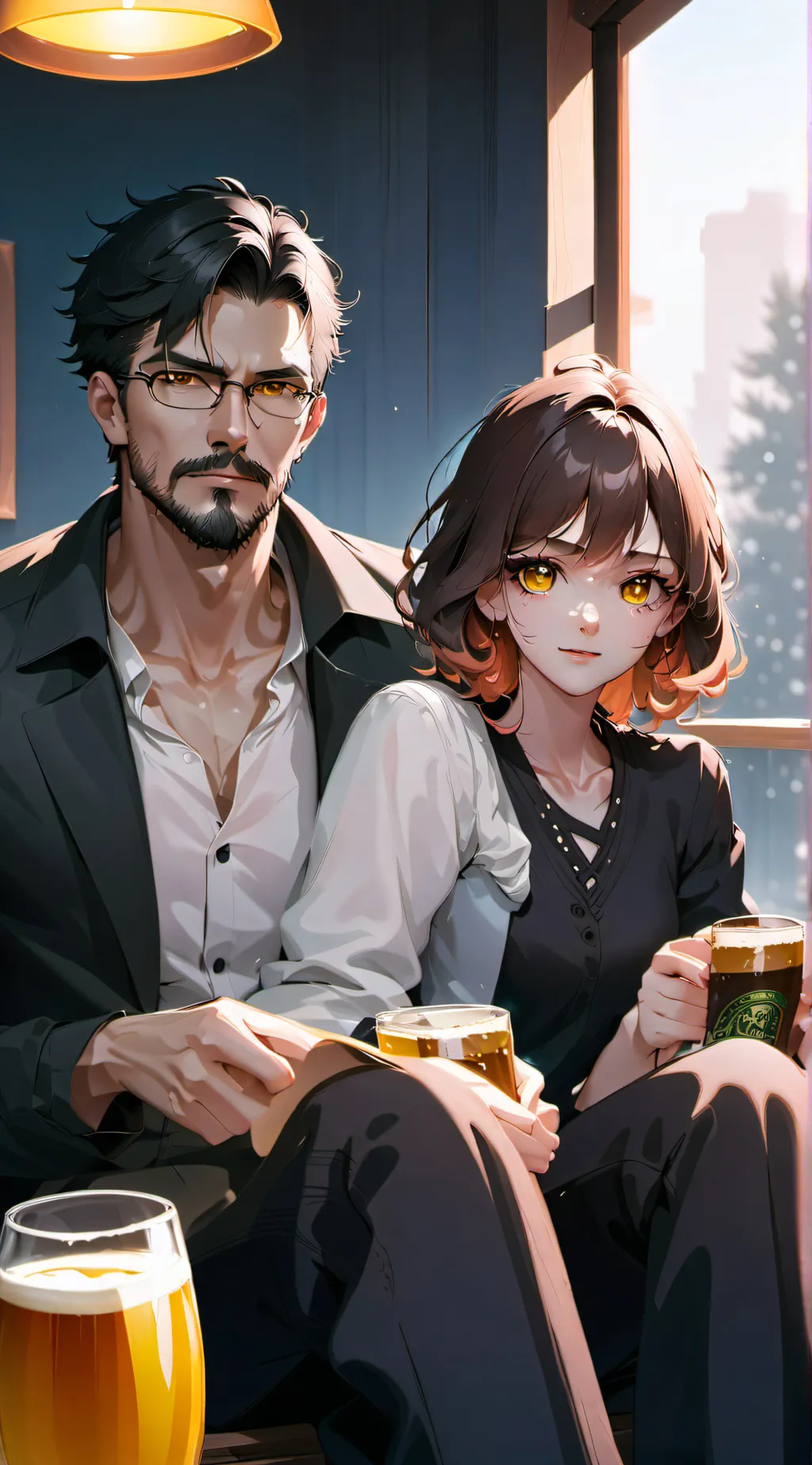 ai character: Haterd parents  background