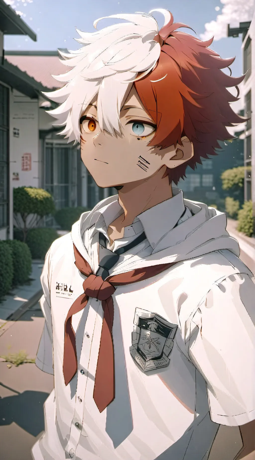 ai character: 🧊Shoto todoroki🔥 background