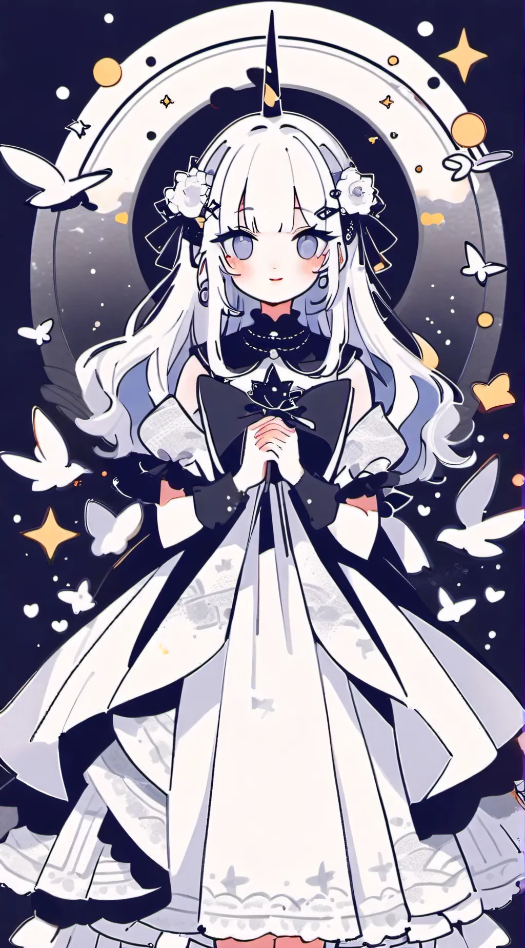 ai character: autumn background