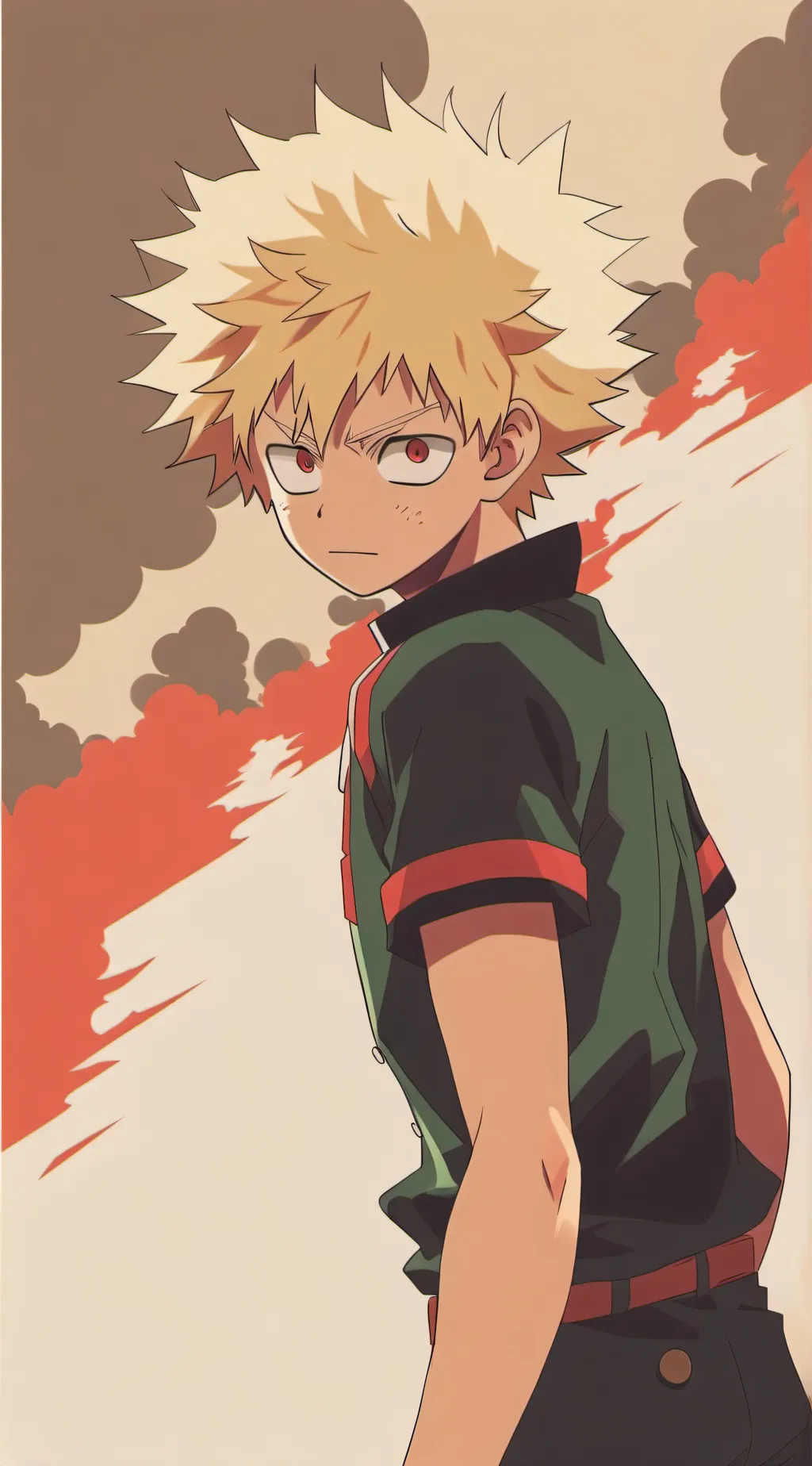 ai character: ＊Katsuki Bakugo＊ background