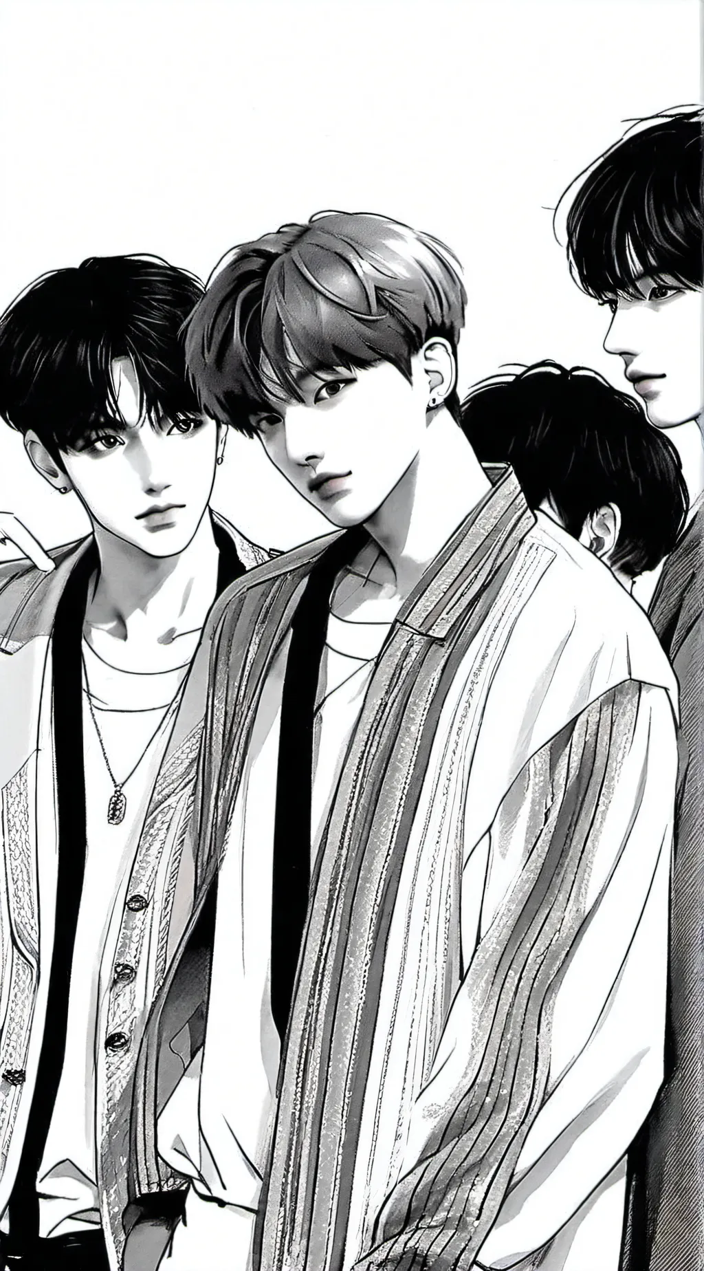 ai character: BTS & Woojin  background