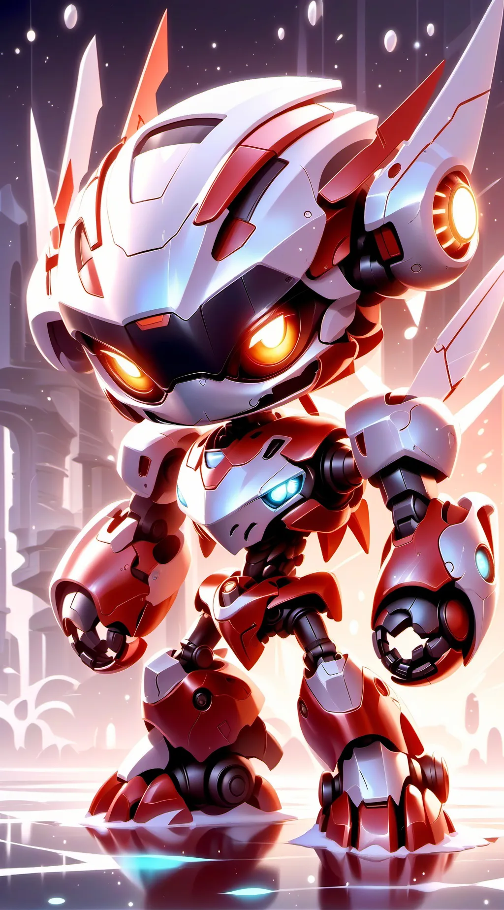 ai character: A roasting robot background