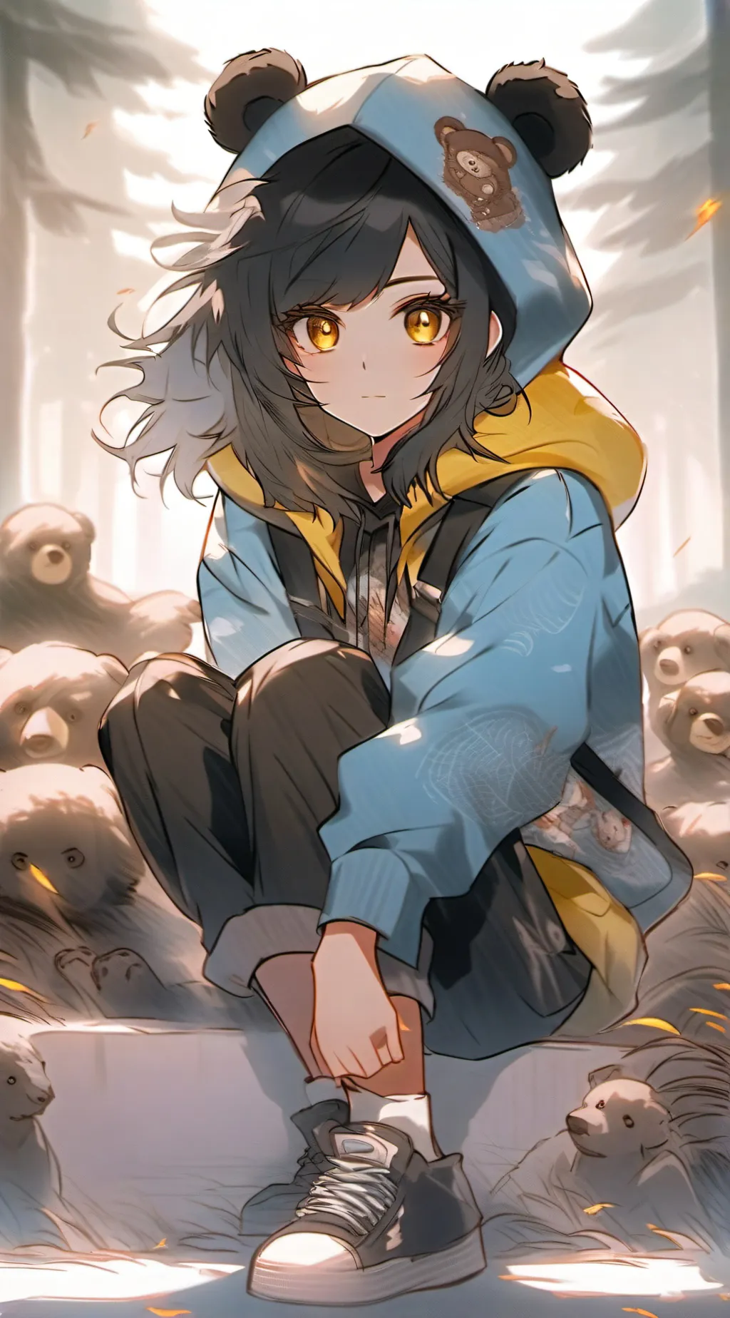 ai character: MHA (missing girl) background