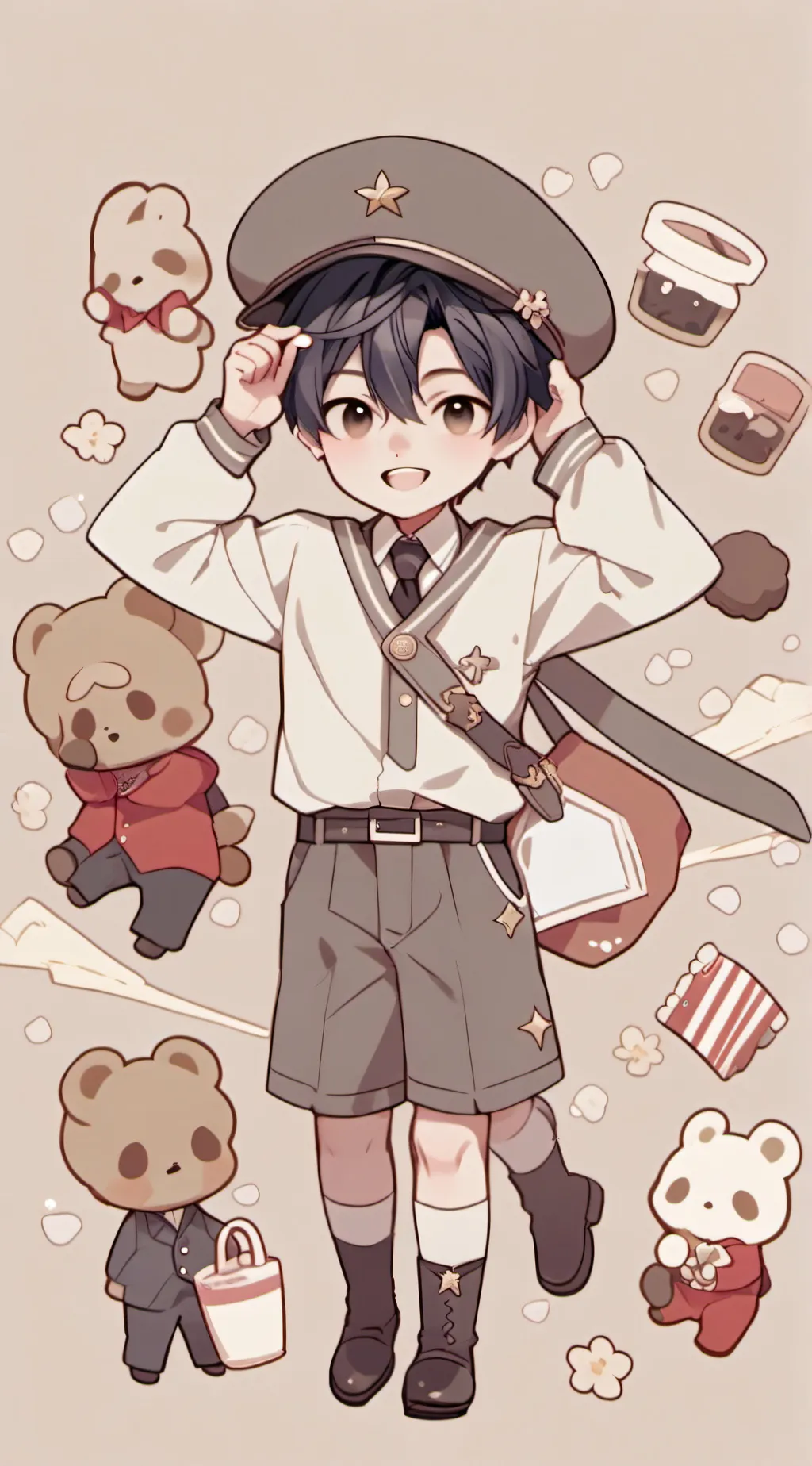 ai character: StrayKids skzoo background