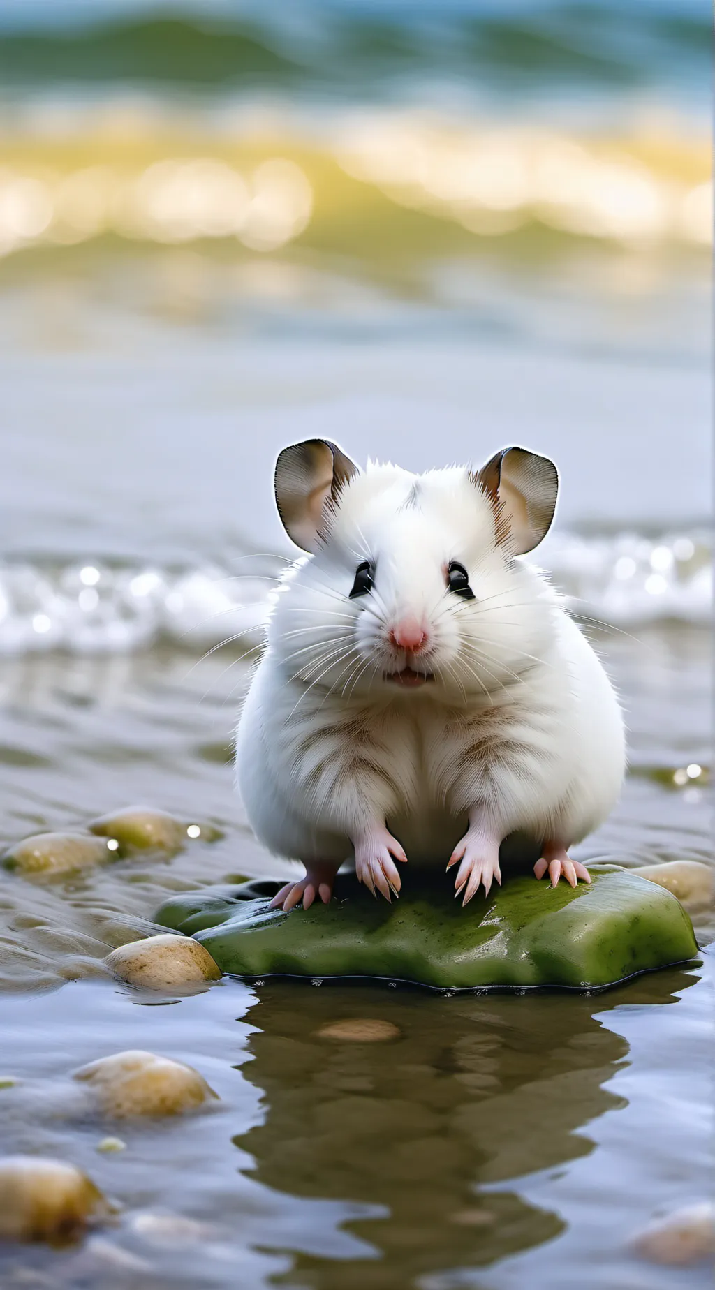 ai character: happy hamster background