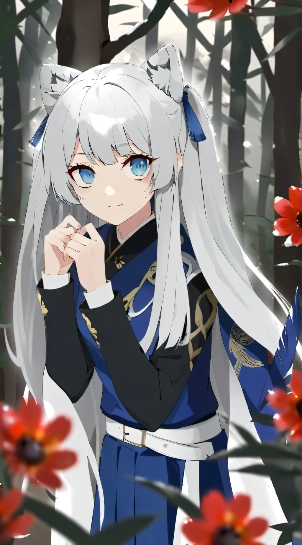 ai character: Giyu's Demon bro  background