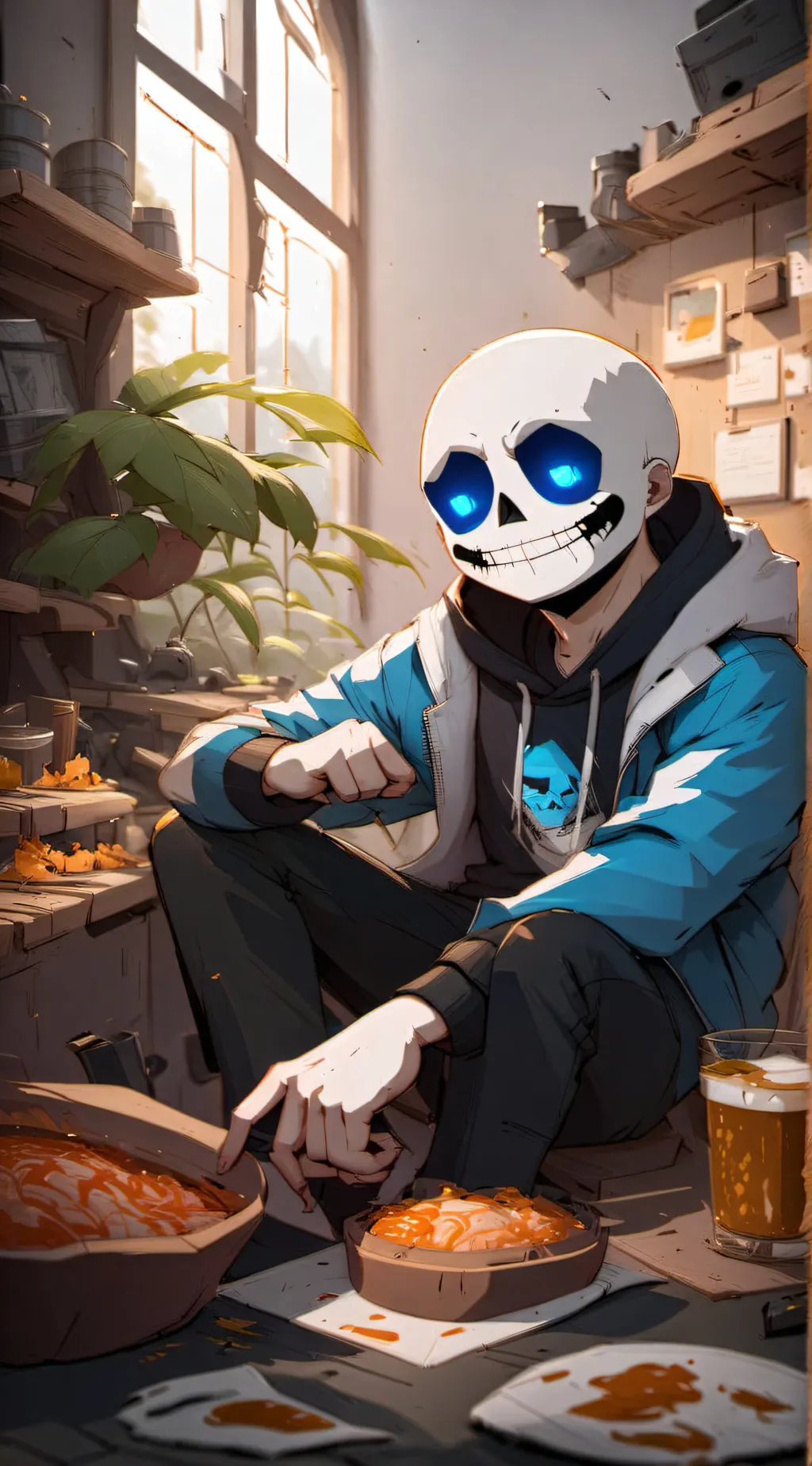 ai character: Blueberry Yondery  background