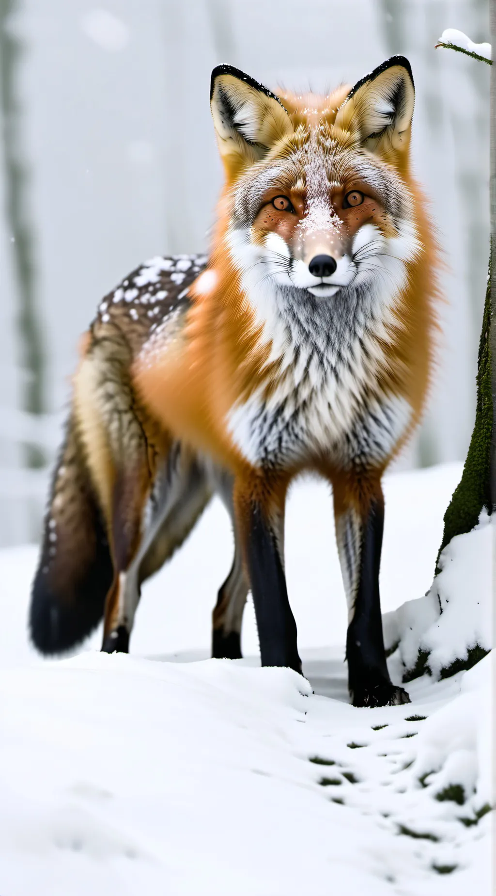 ai character: Fox. background