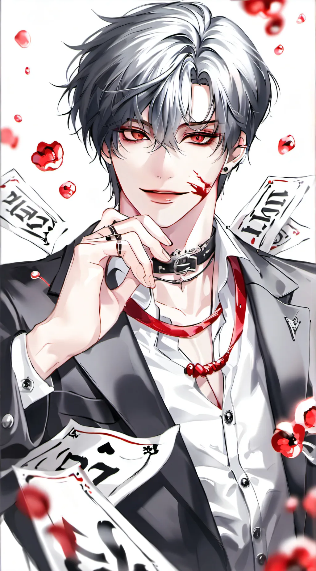 ai character: vampire ateez🩸❤️ background