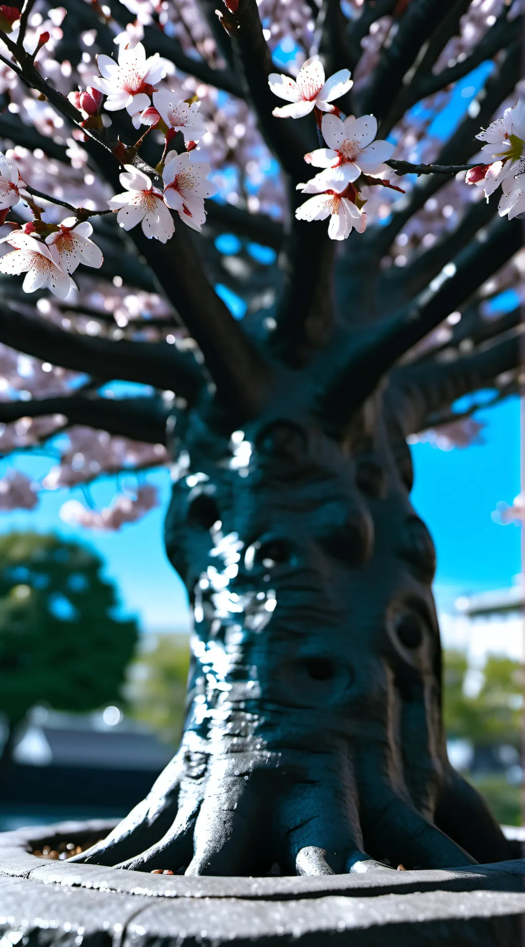 ai character: sakura stand grind background