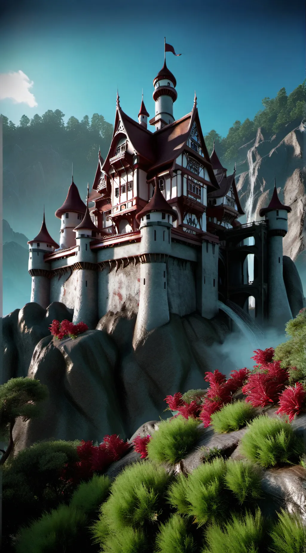 ai character: The Moretti Castle background