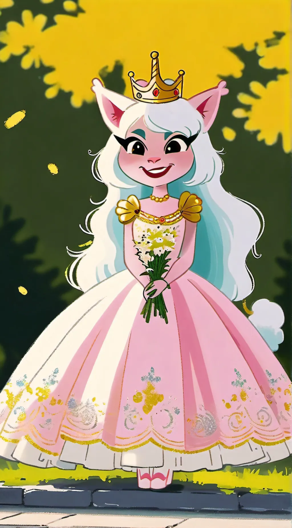 ai character: Diamond background