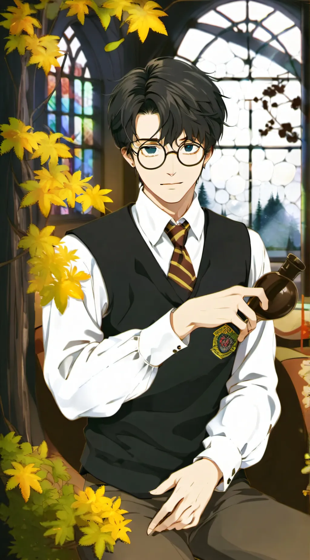 ai character: Harry Pottah  background