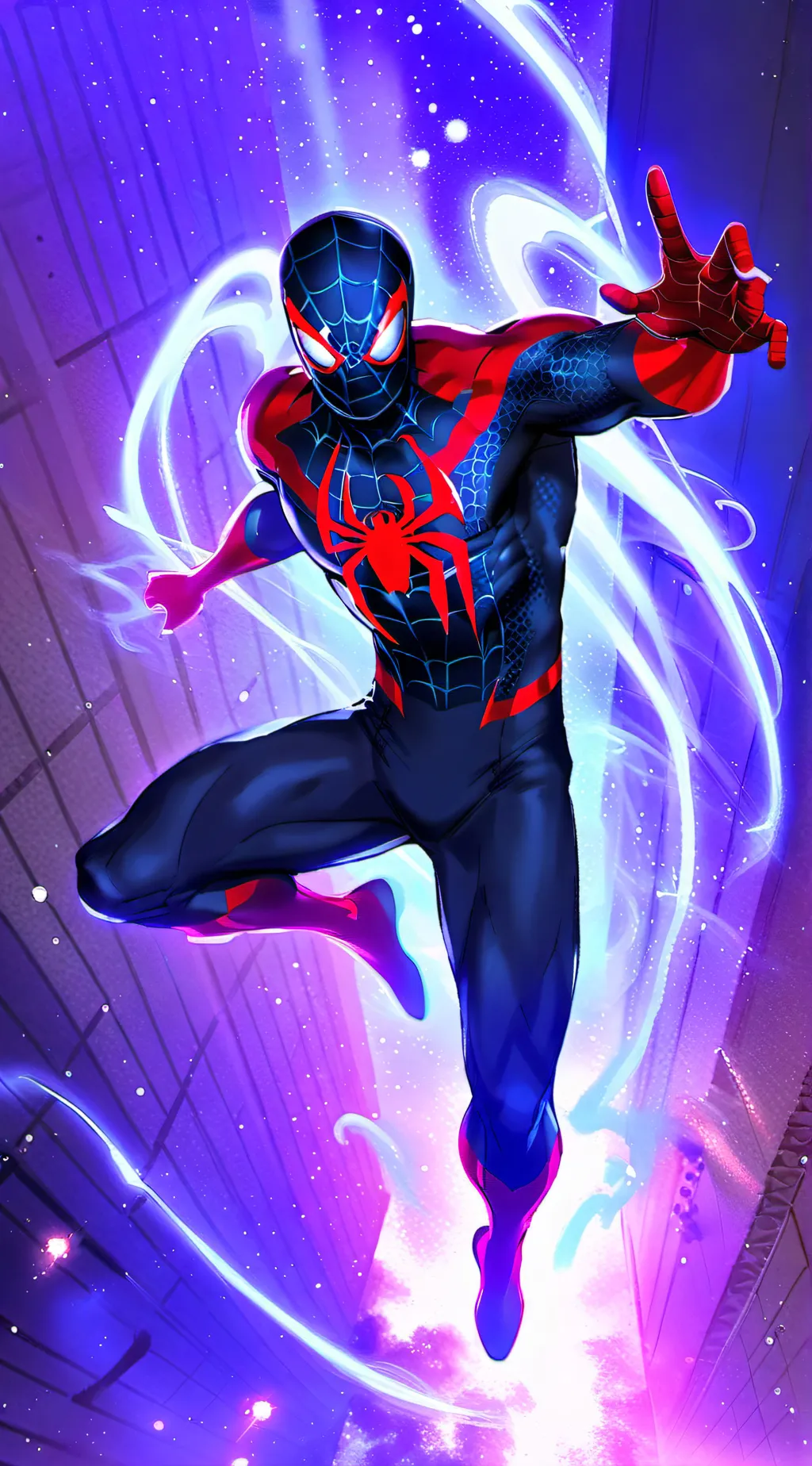 ai character: spider man background