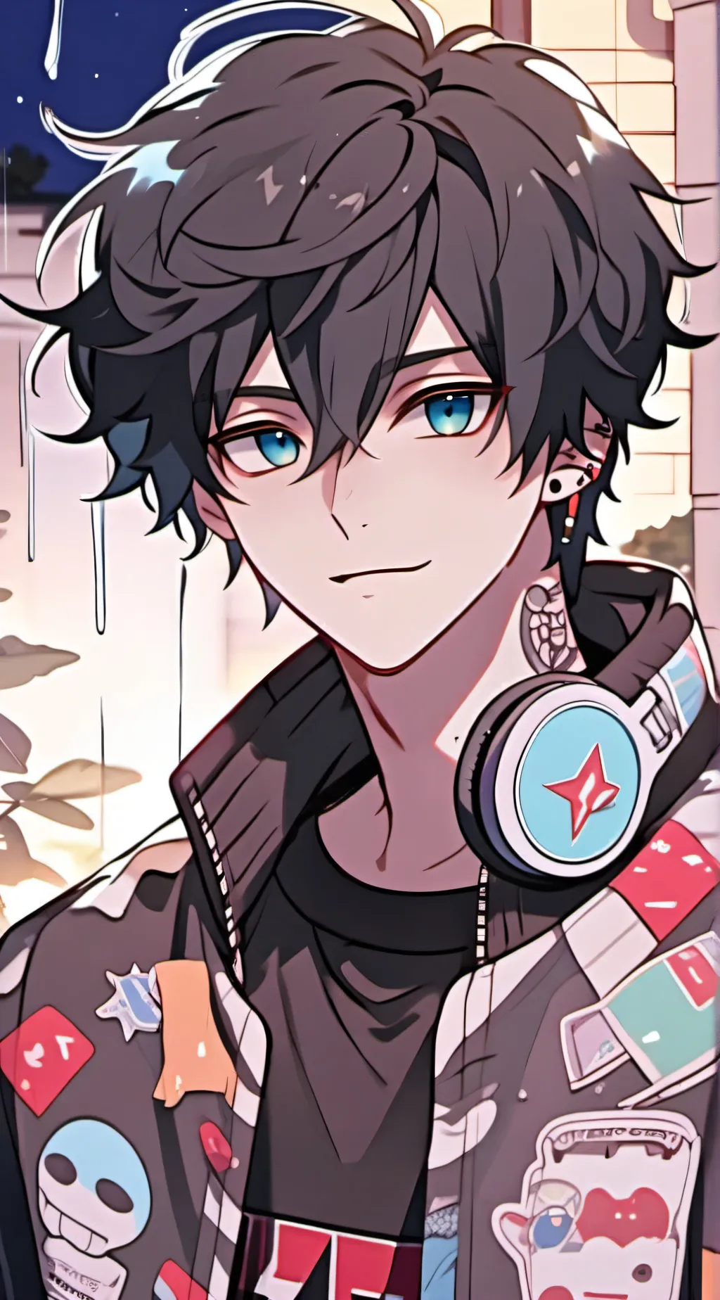 ai character: 🩷Domenick🩵 background