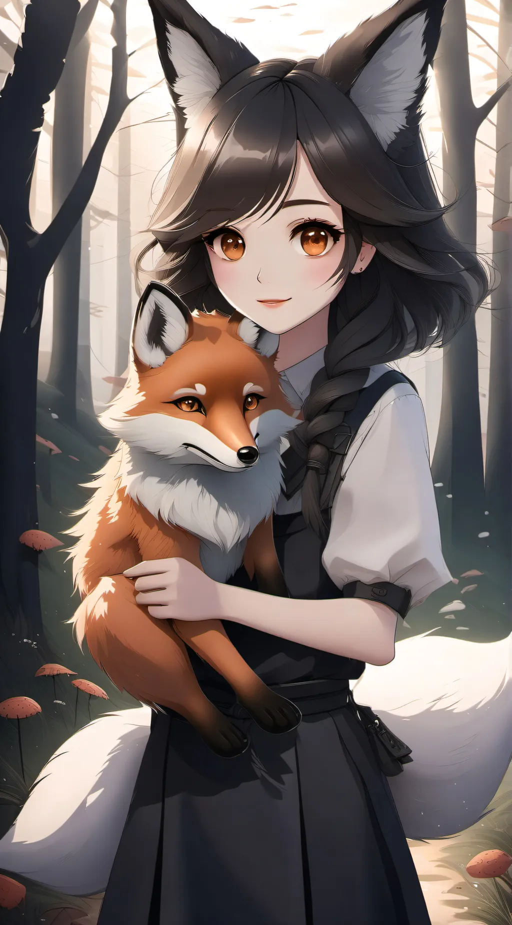 ai character: Luna background