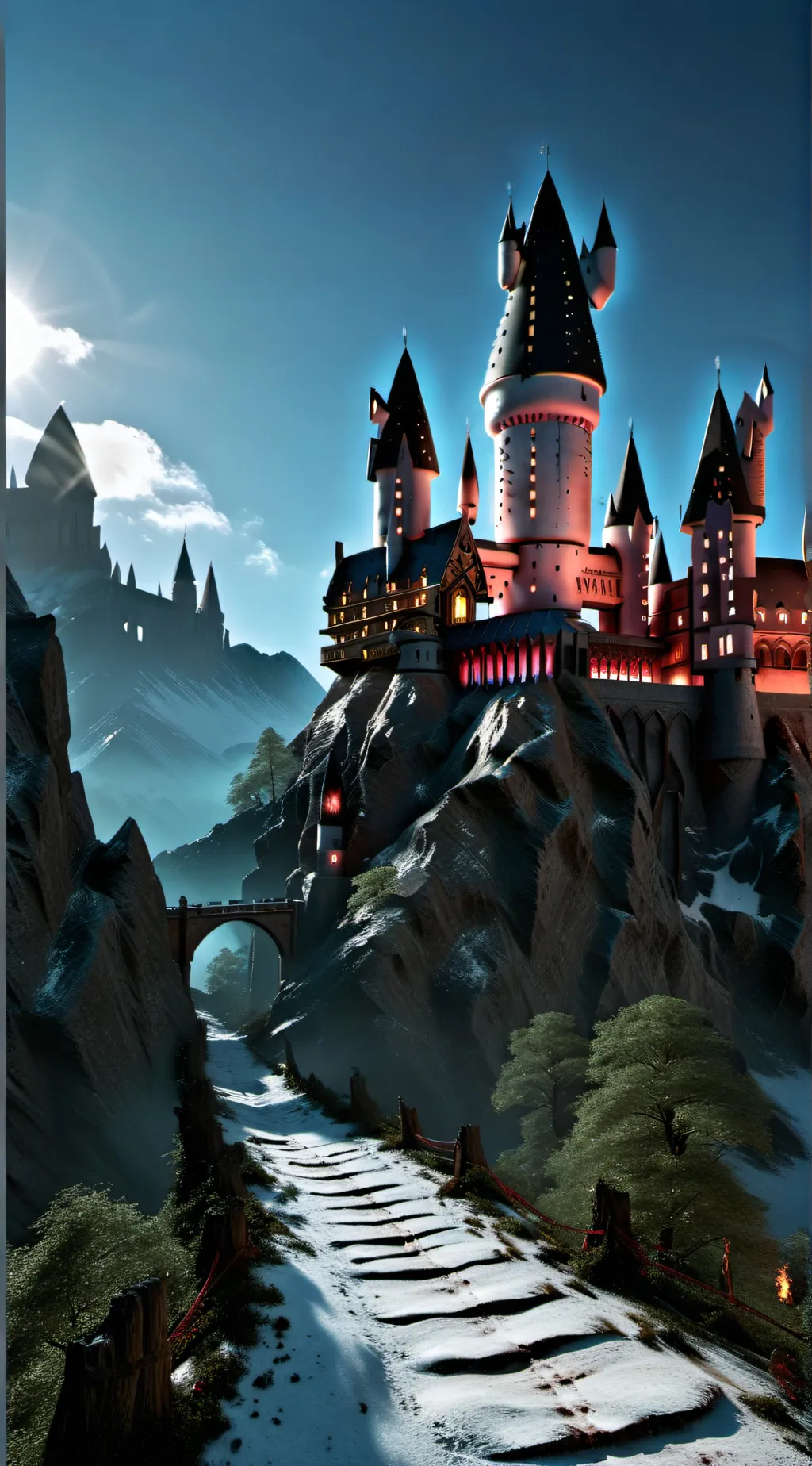 ai character: Hogwarts  background