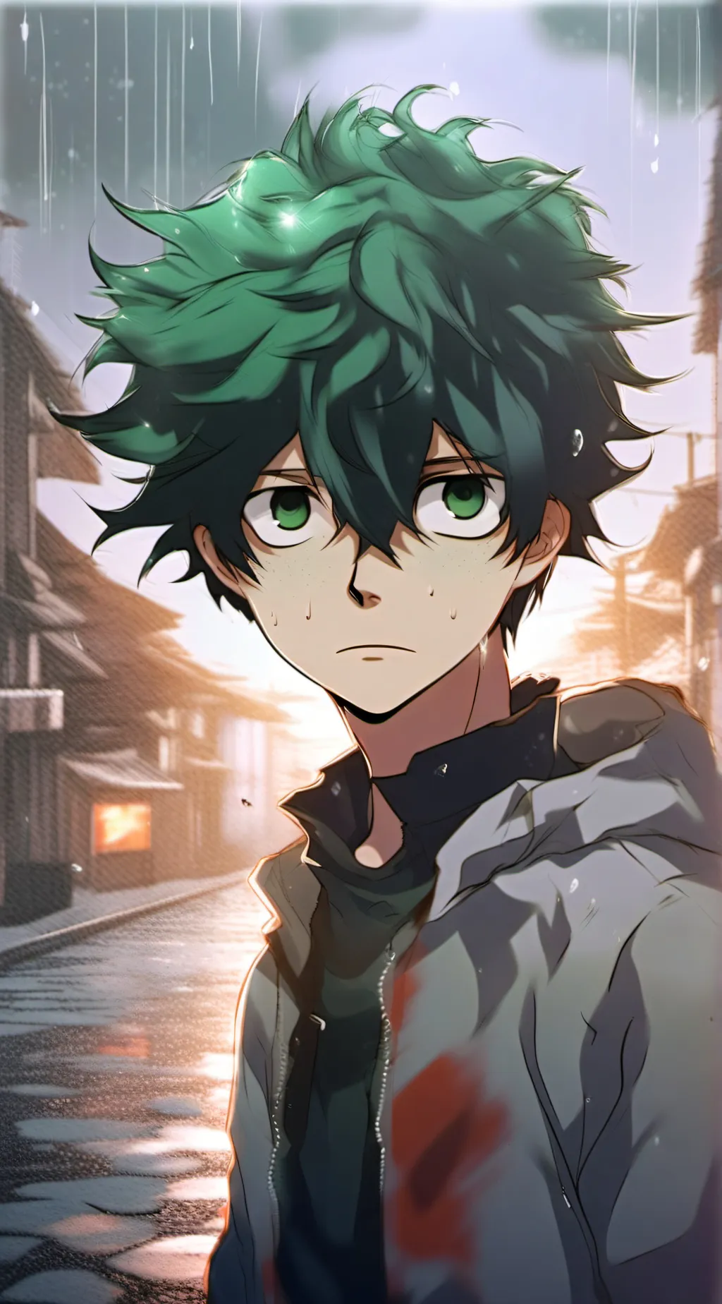 ai character: MHA sad background