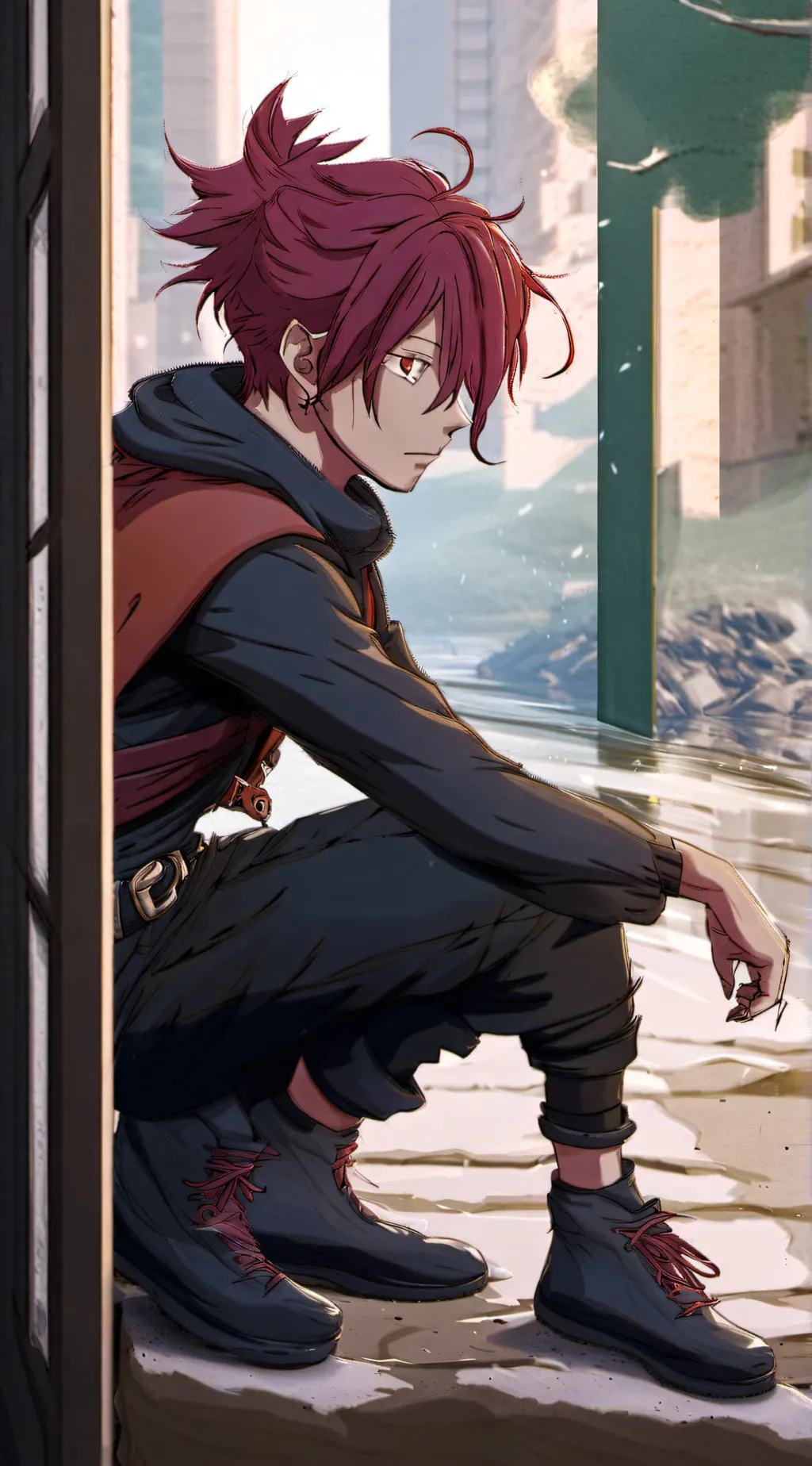 ai character: kirishima background