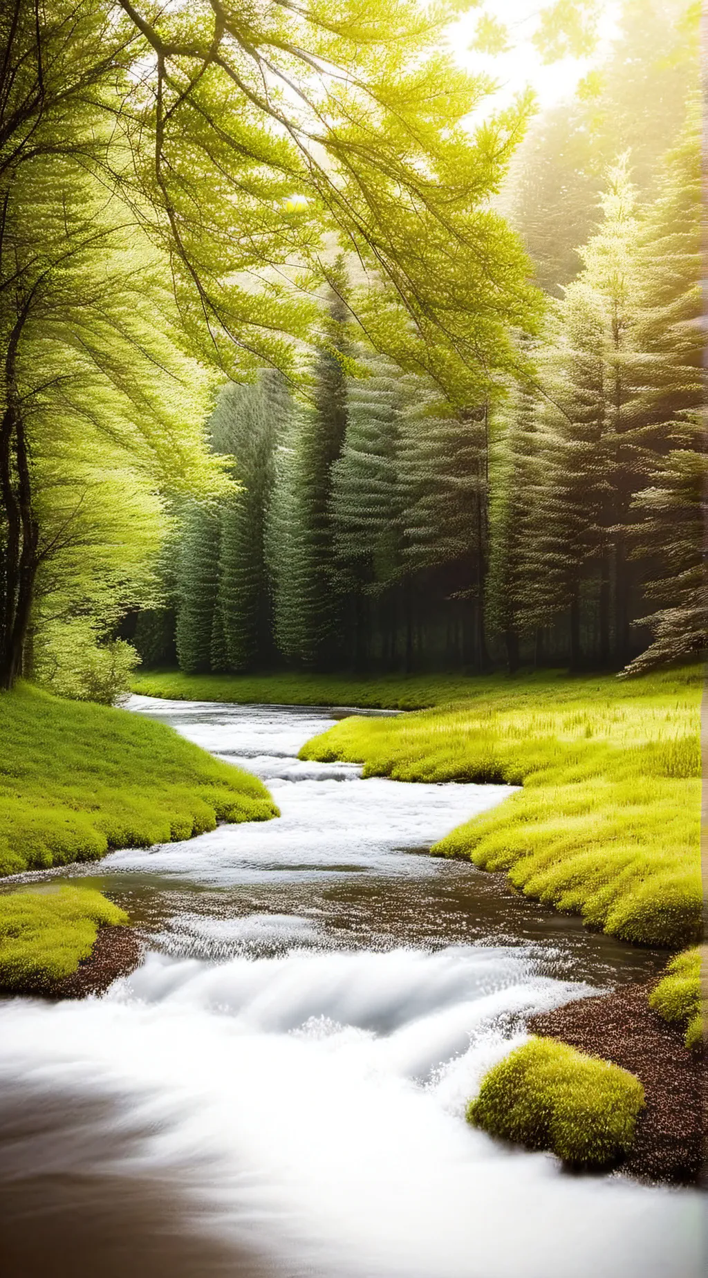 ai character: SC meadow background