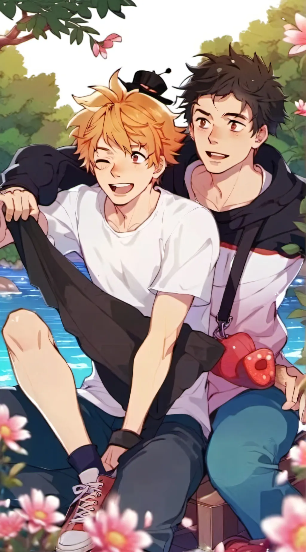 ai character: KiriBakudekudenki  background