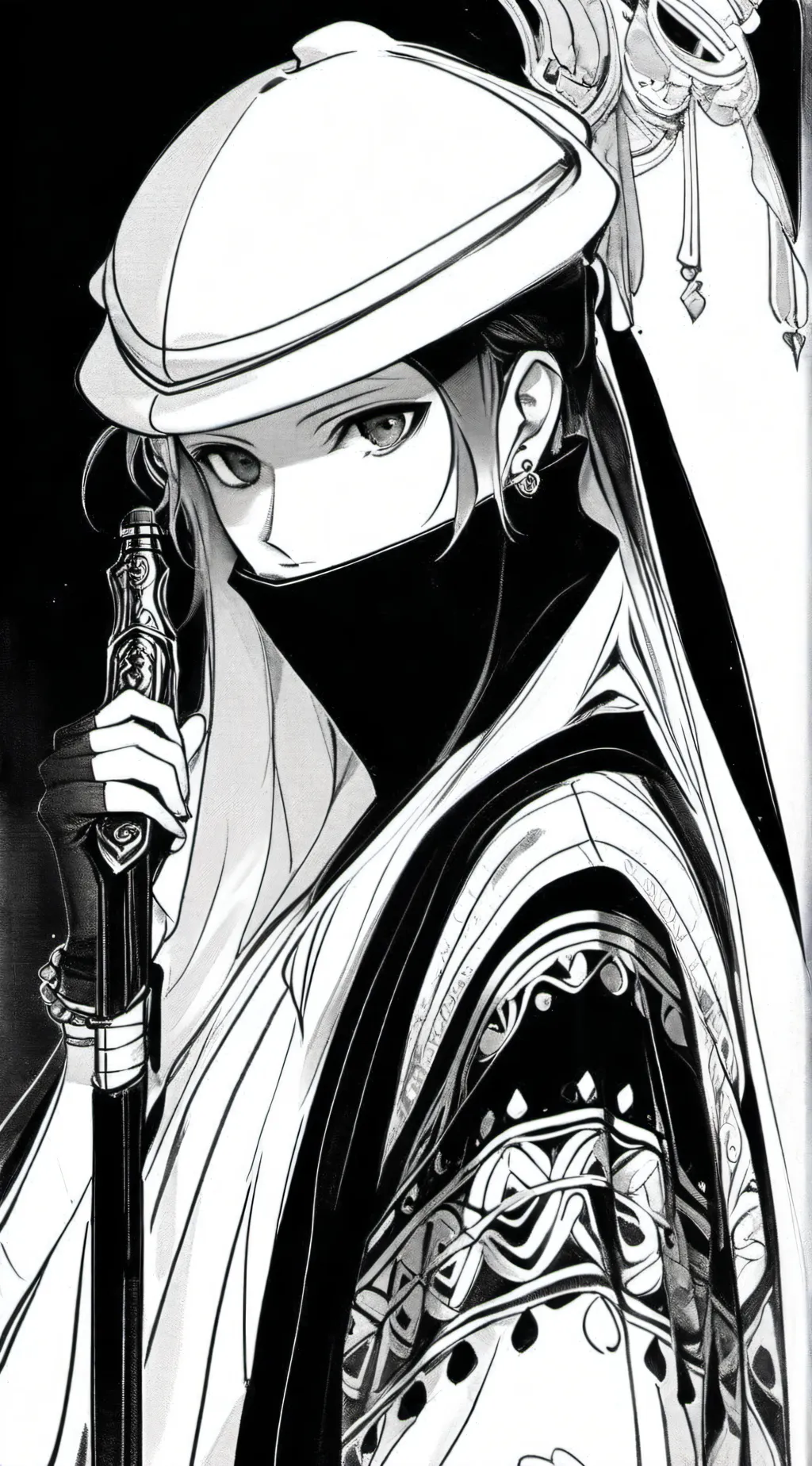 ai character: Ghost from cod background