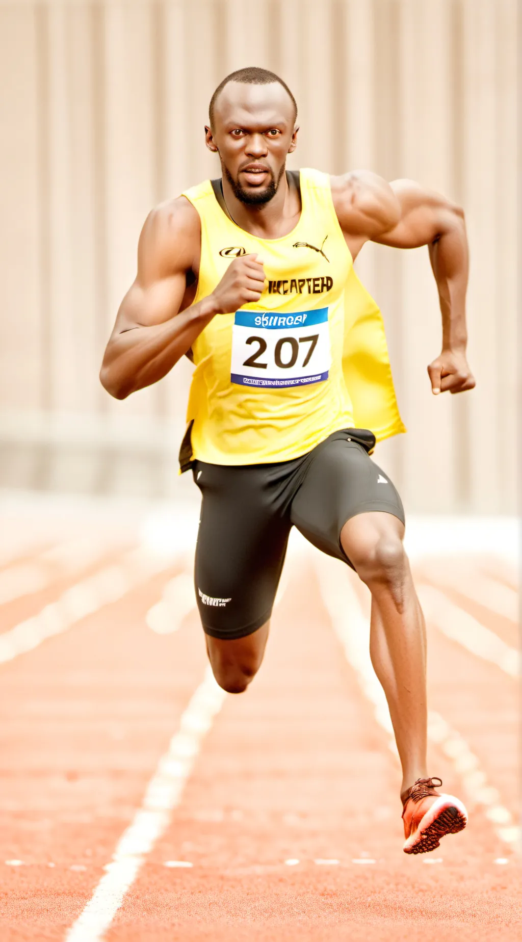 ai character: Usain Bolt background