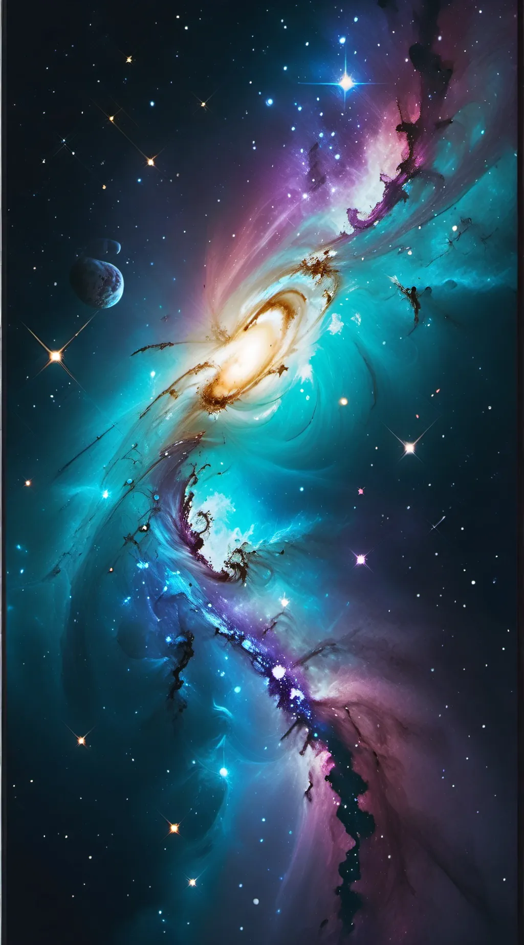 ai character: •°Galaxy 11°• background