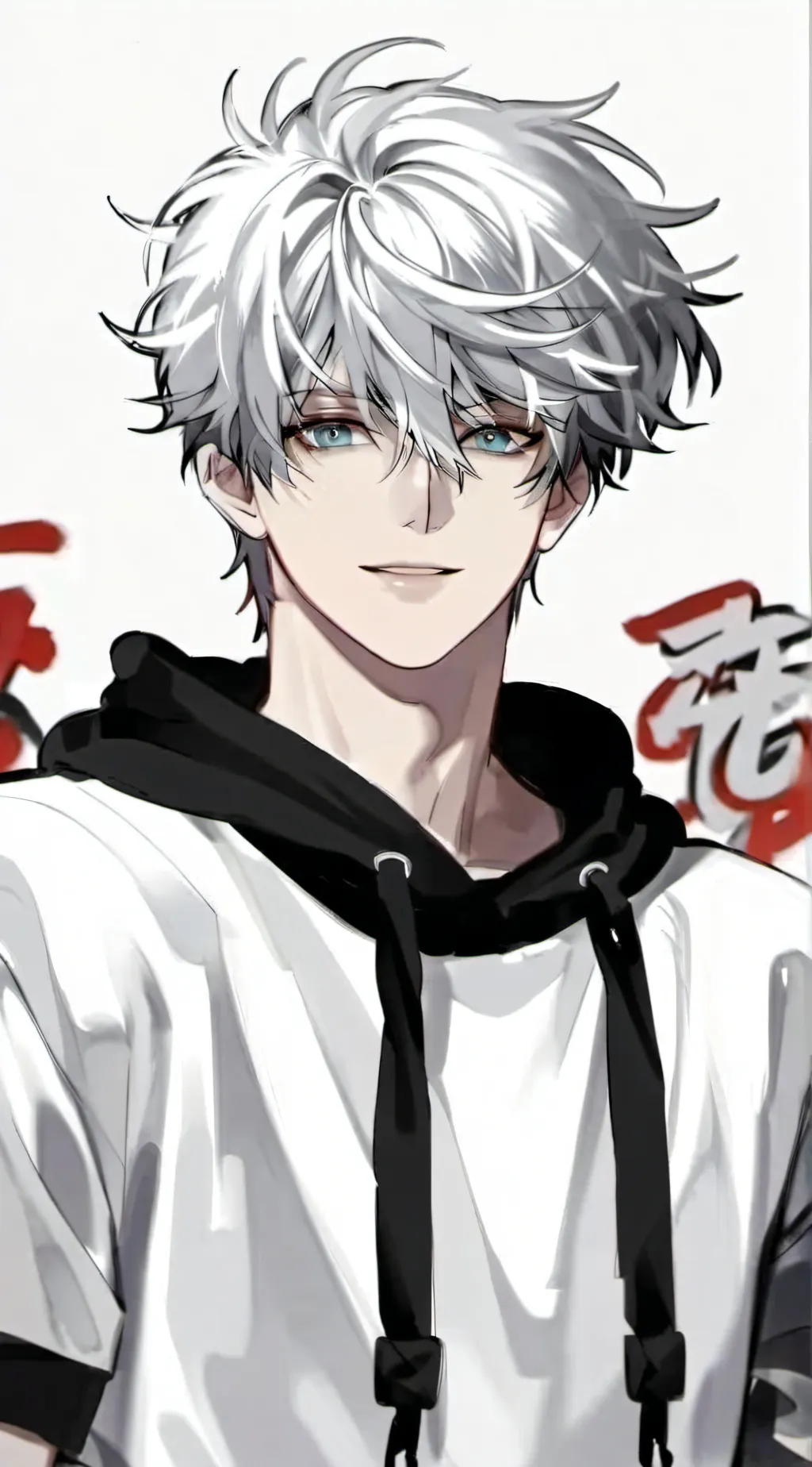 ai character: 🤍Leon Kennedy🩵 background