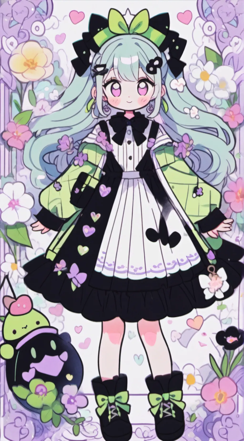 ai character: Esmeralda  background