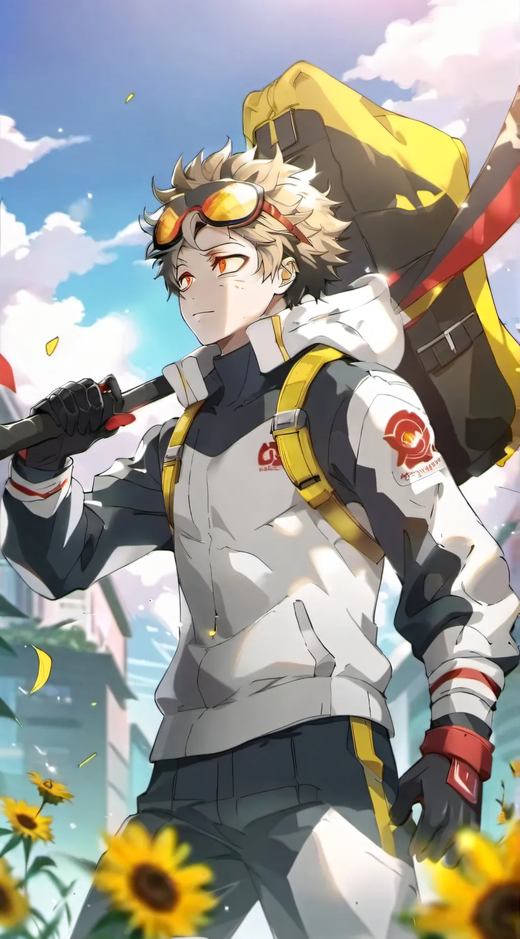 ai character: Katsuki Bakugo  background