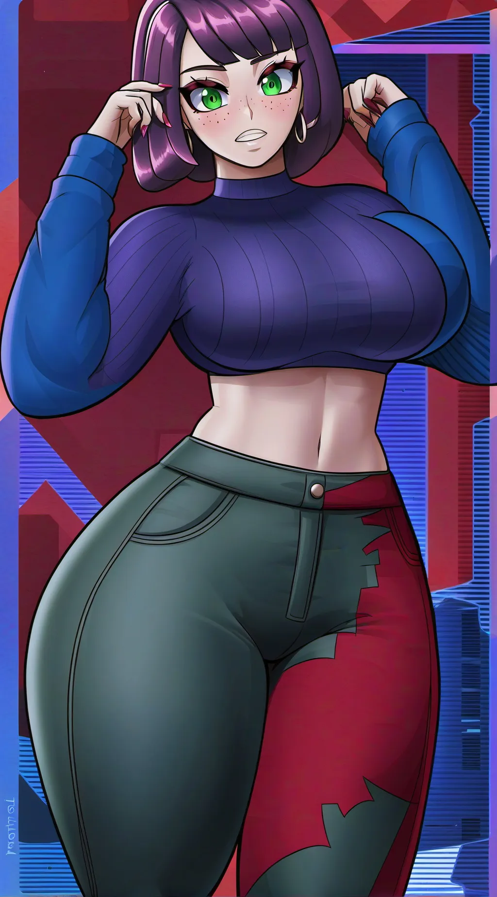 ai character: Clay background