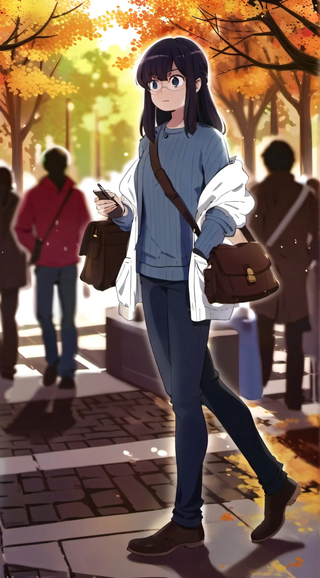 ai character: dark fall background