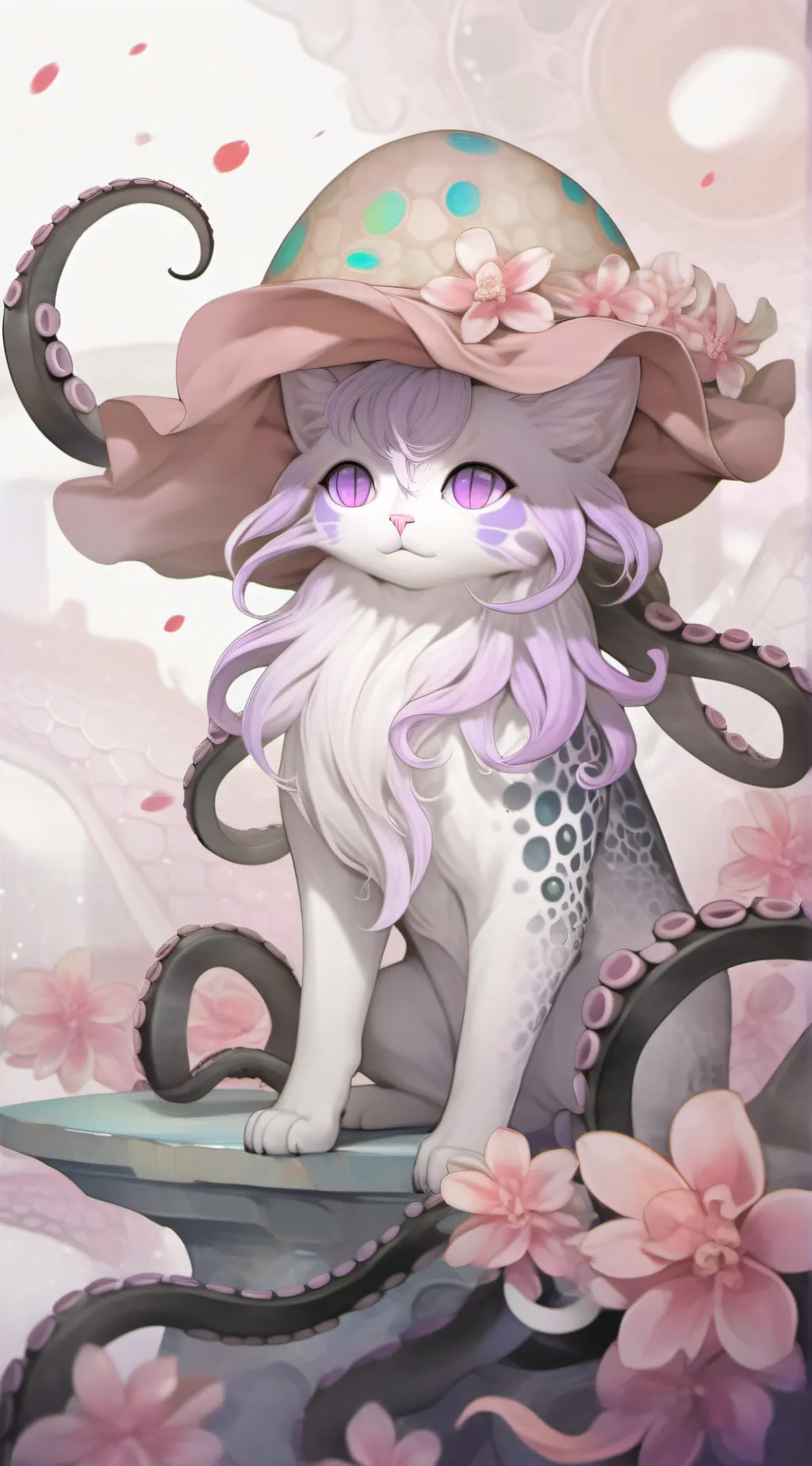 ai character: Squidcat background