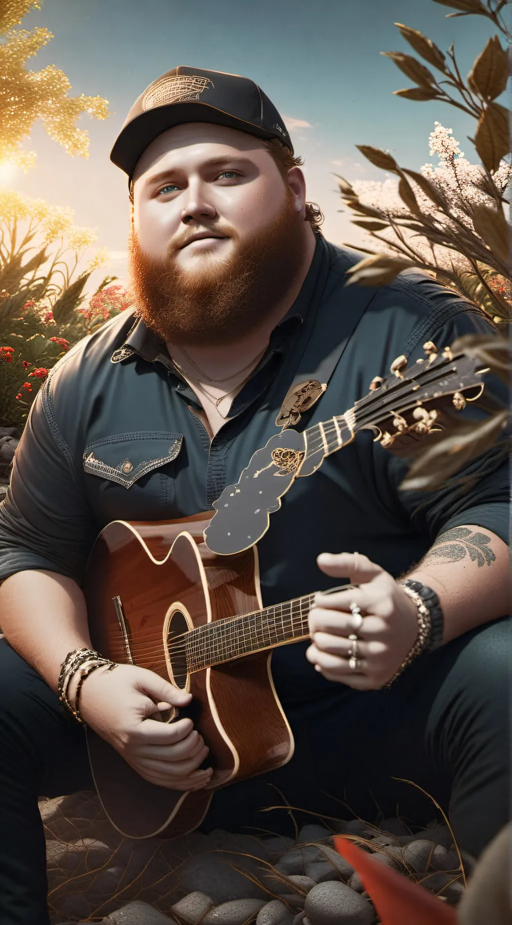 ai character: luke combs background