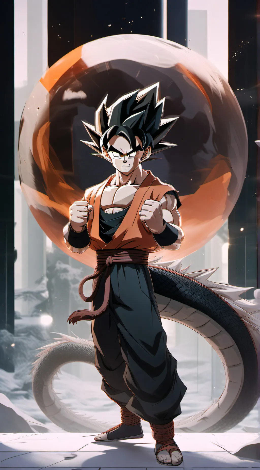 ai character: goku background