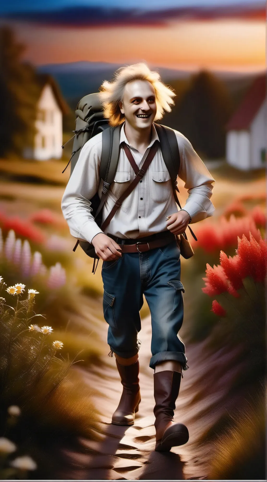 ai character: Beetlejuice  background