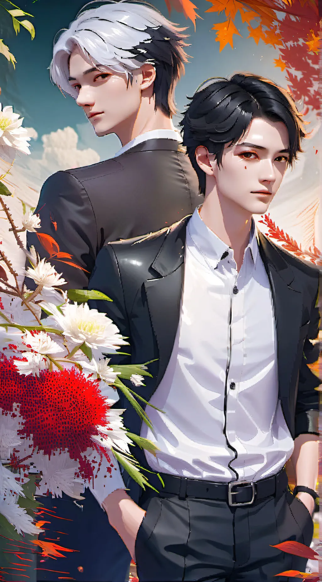 ai character: Sanemi & Genya  background