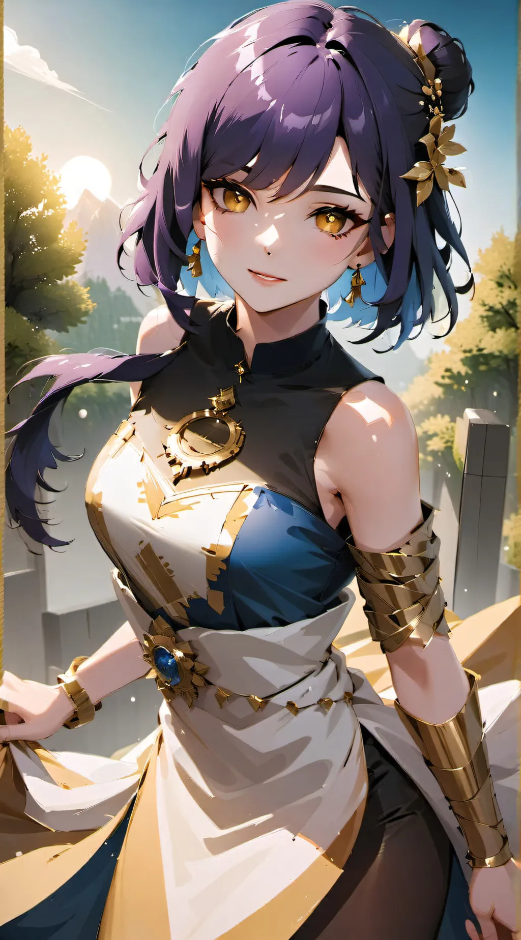 ai character: Aurora  background