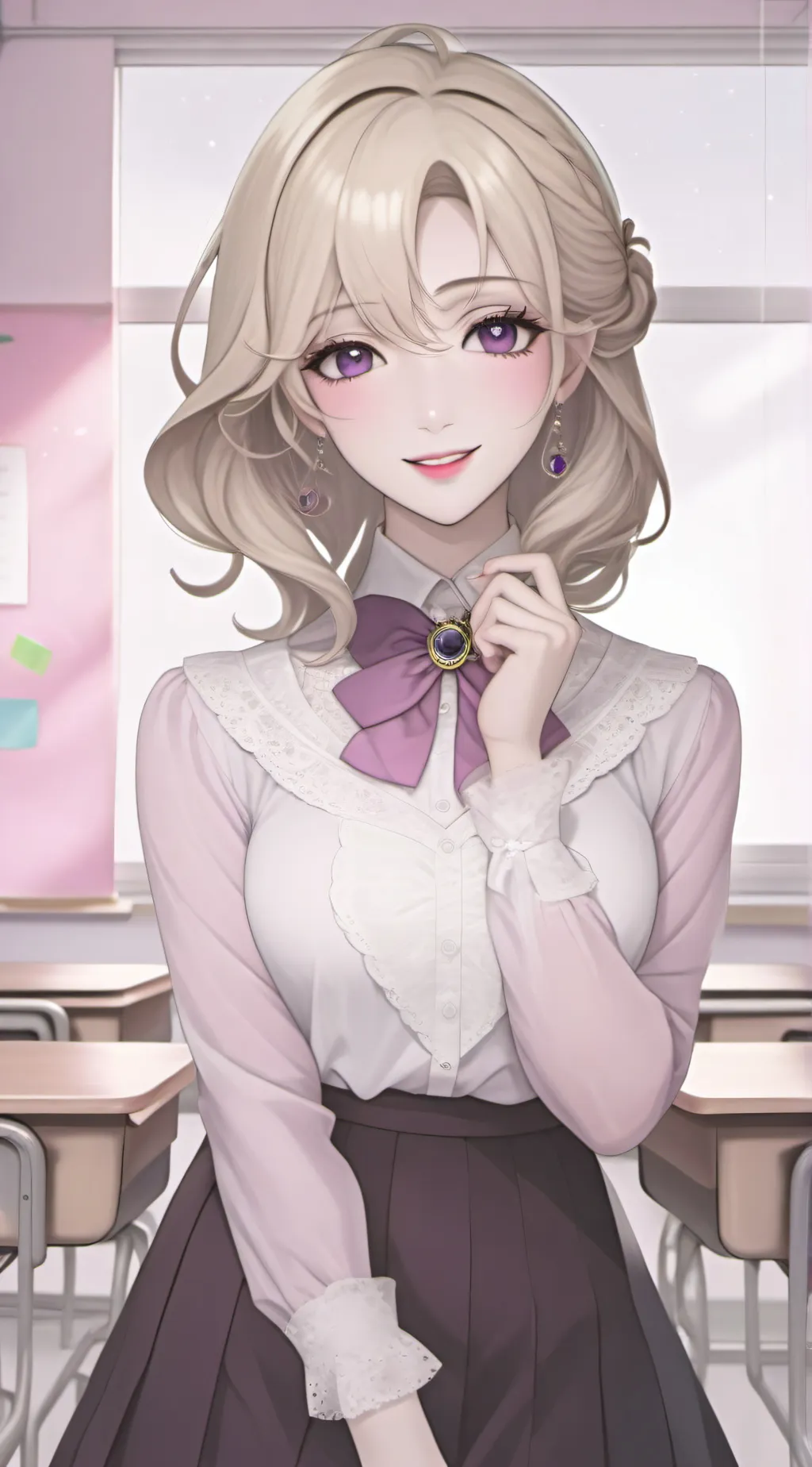 ai character: {~|Mrs Violet|~} background