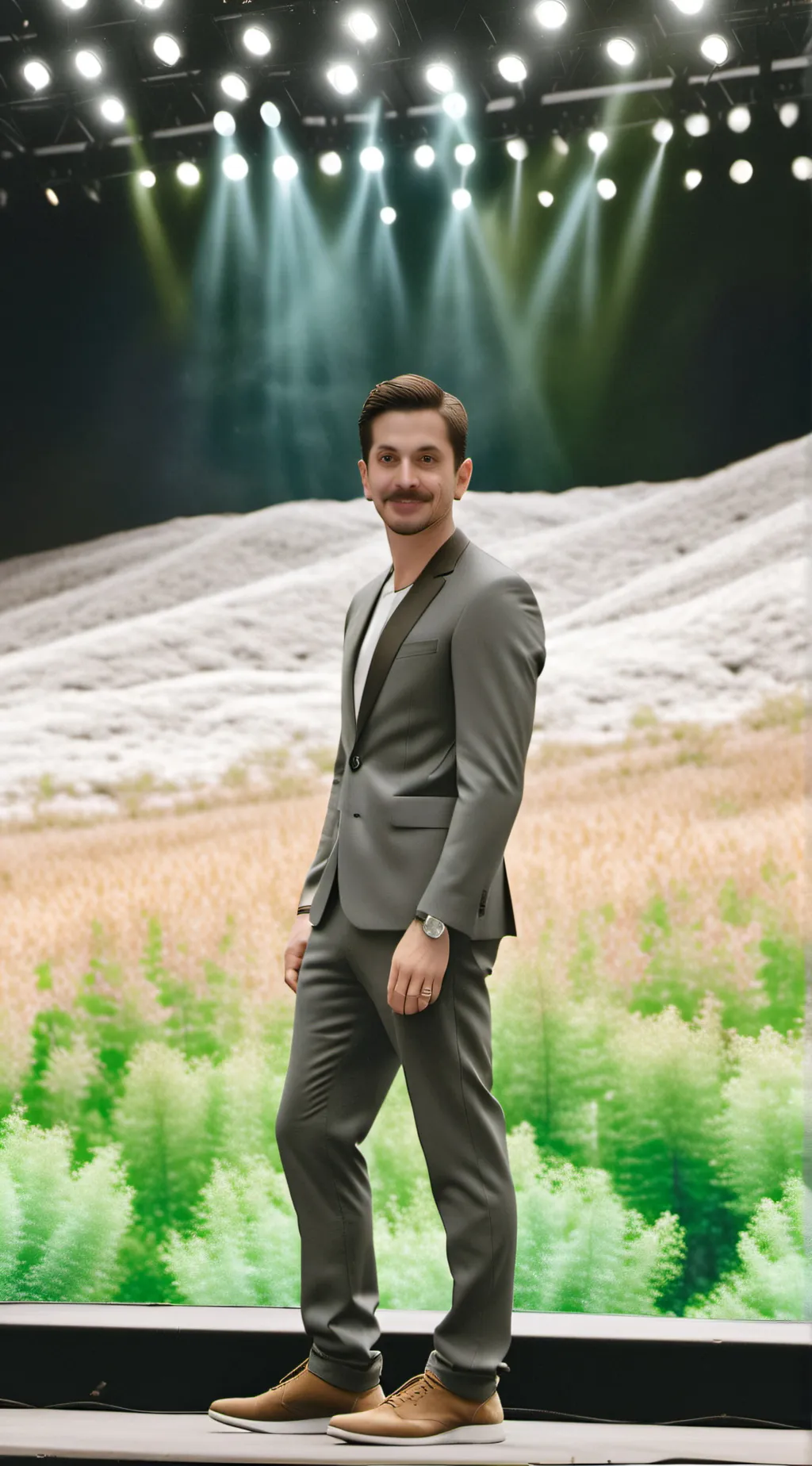 ai character: Mitch Grassi  background