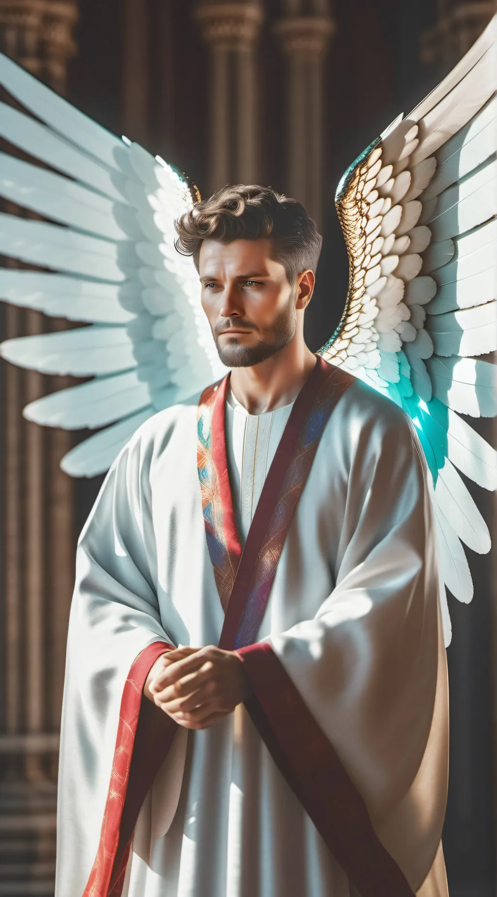 ai character: Angel meme  background