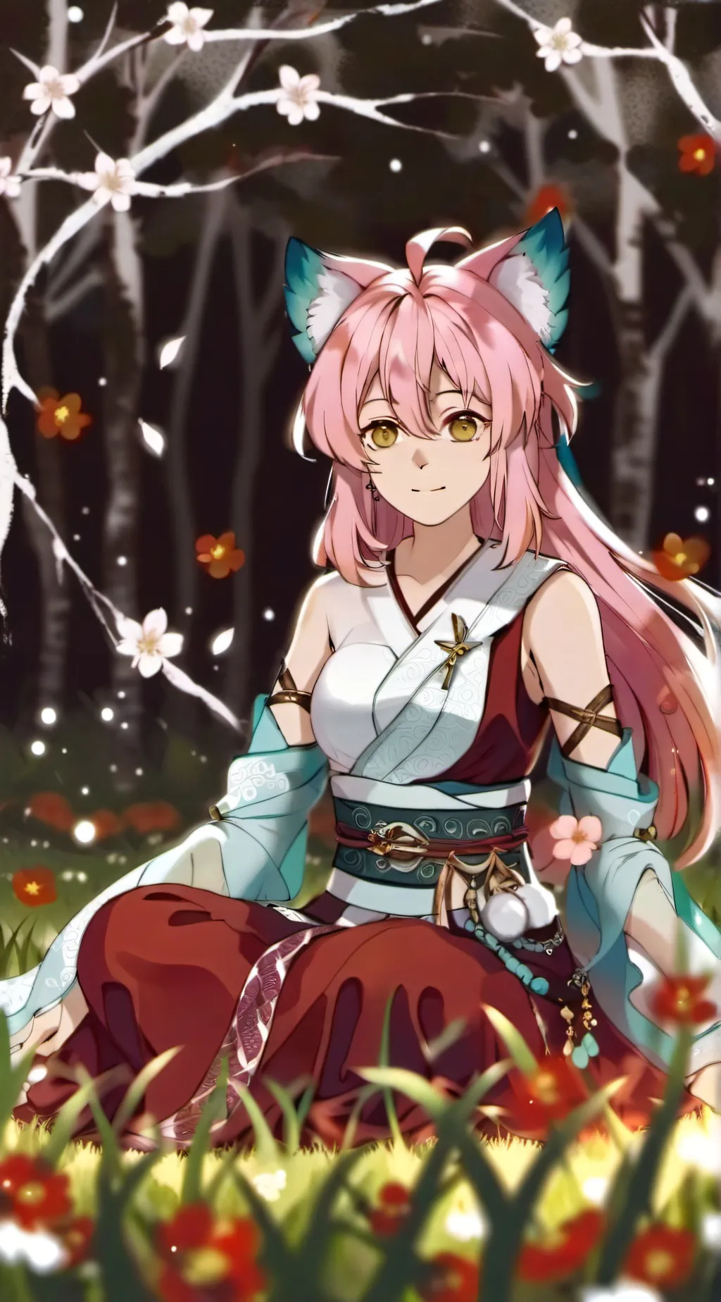 ai character: Mitsuri kanroji background