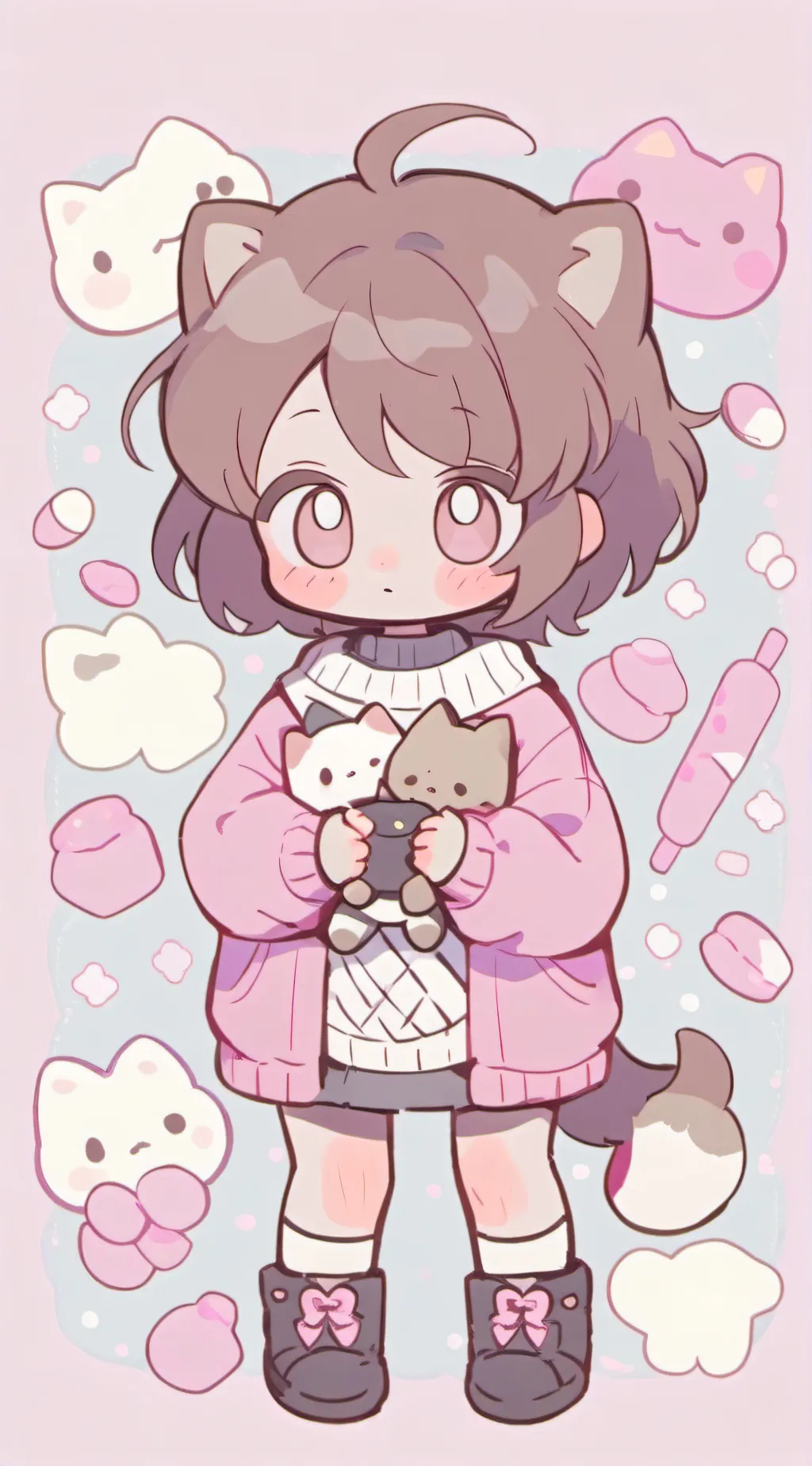 ai character: HH but your a kid? background