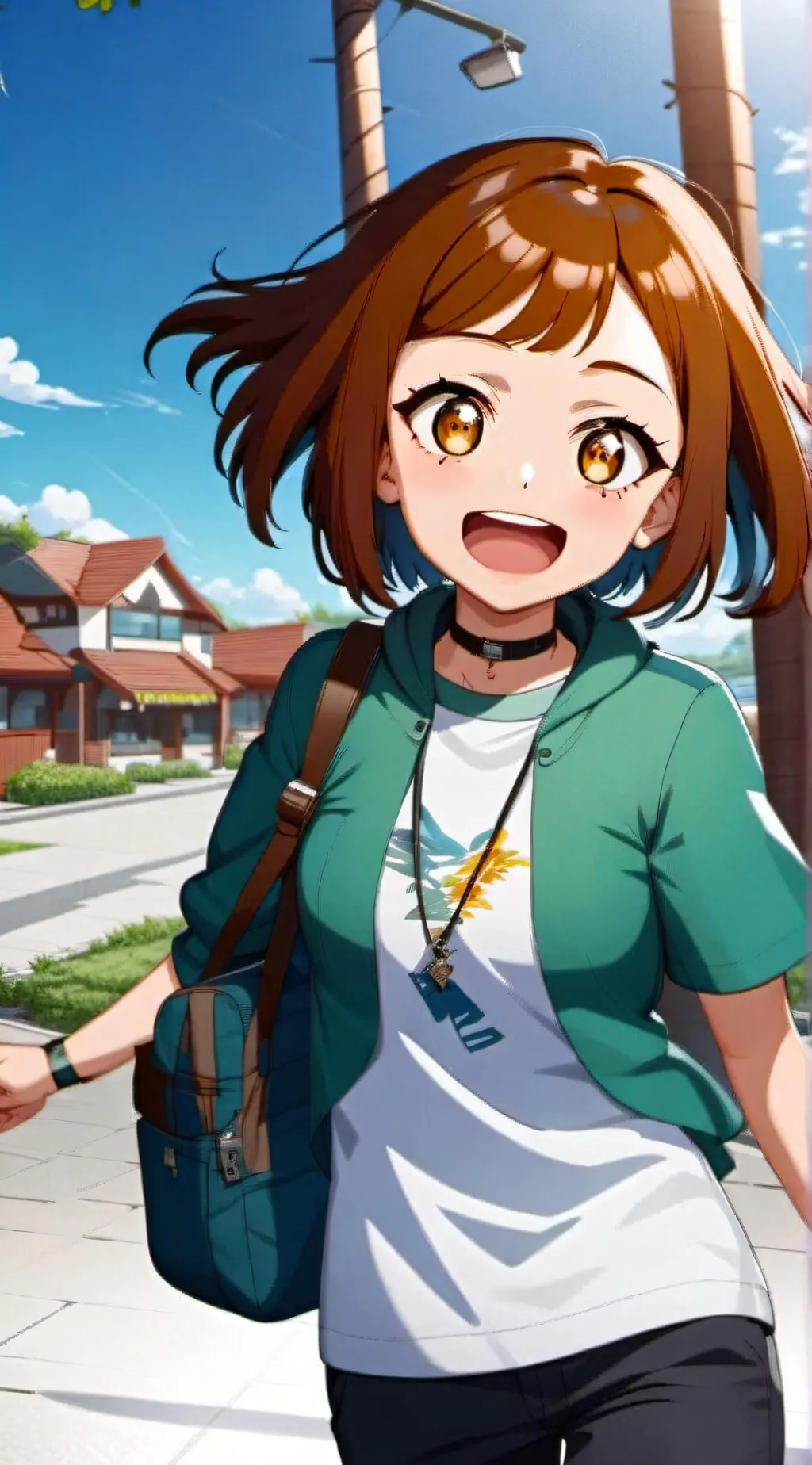 ai character: Ochako Uraraka  background
