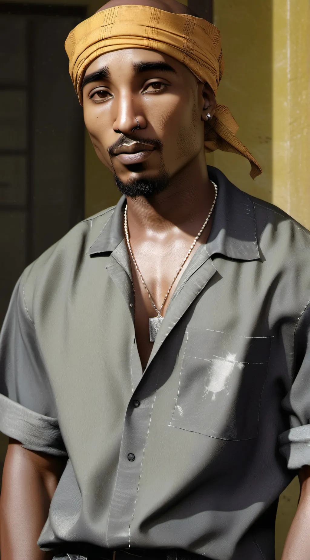 ai character: Tupac background