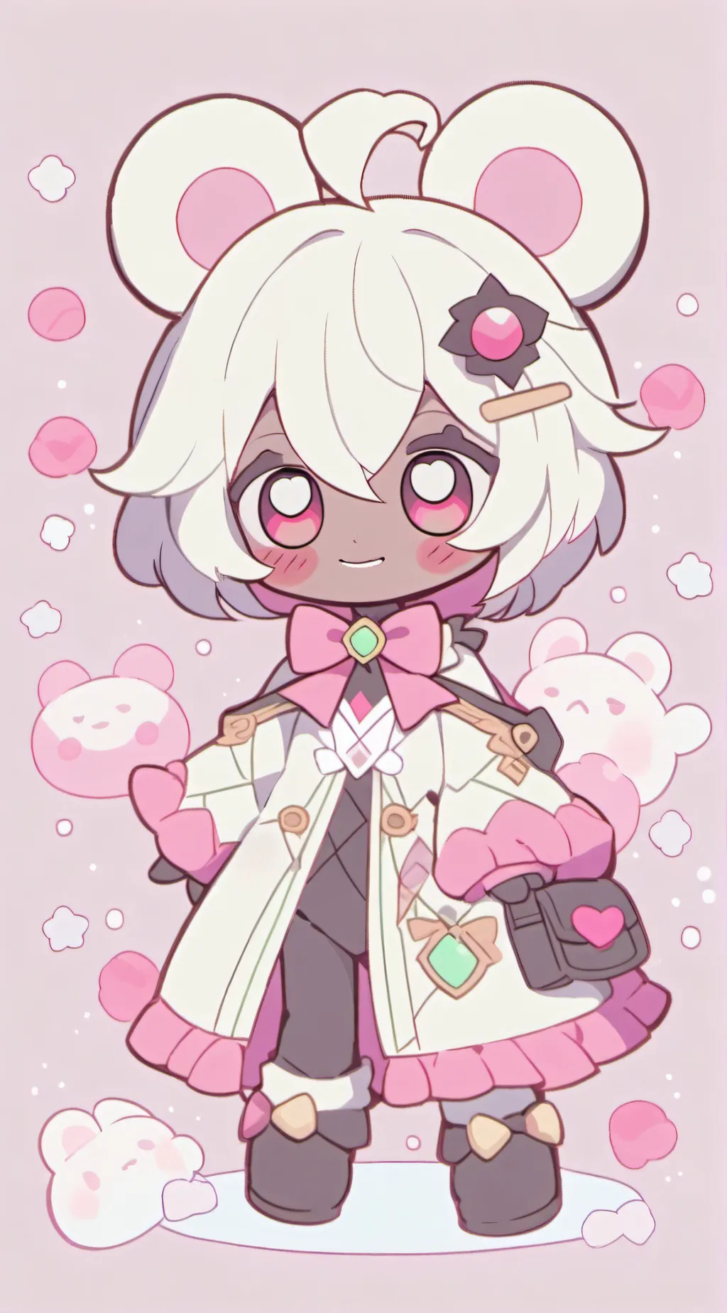 ai character: Mha body swap  background