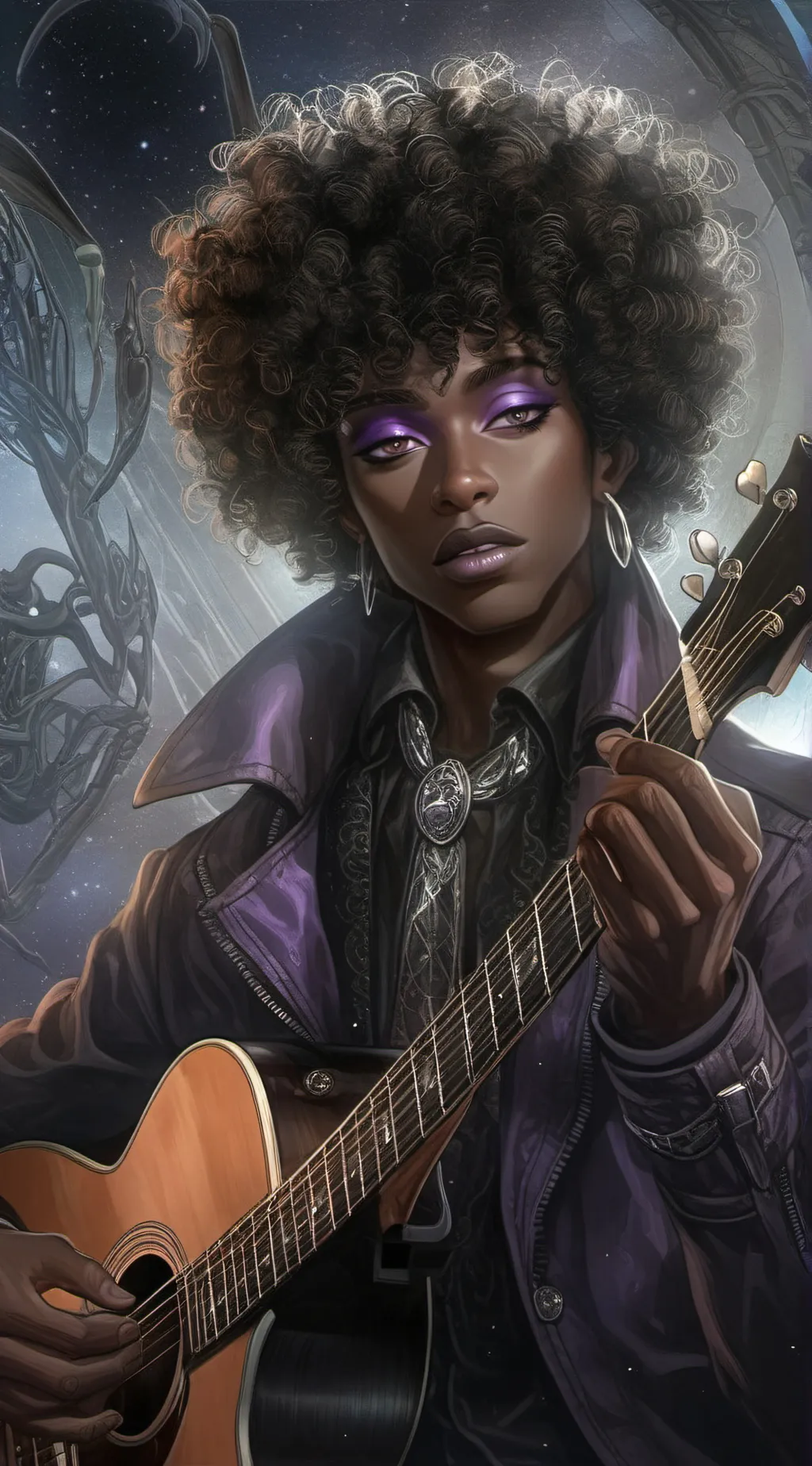 ai character: Gonny star background