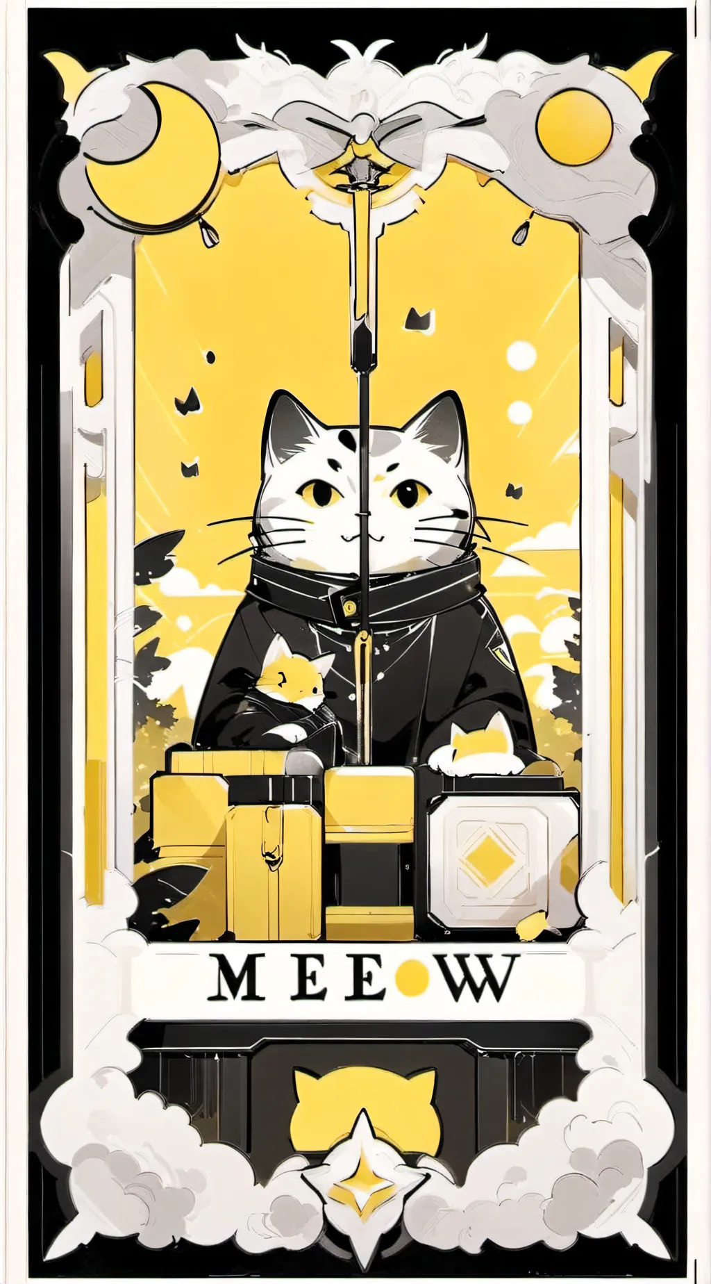 ai character: Meow book background